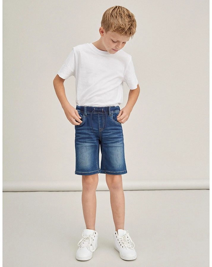 Sweat-Jeansshorts NKMRYAN DNMTHAYERS 3454 in dark blue denim