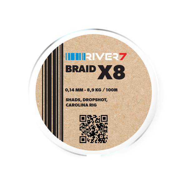 Tresse River7 R7 8X PE Braid White 100m