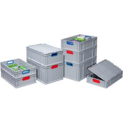 Couvercle à charnière ProfiPlus EuroBox LID S 400 gris