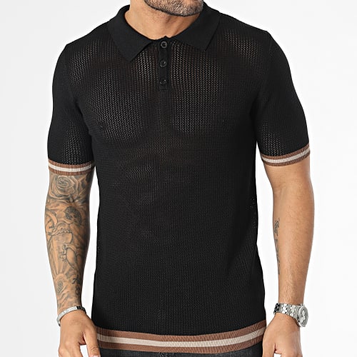 Polo Manches Courtes Noir