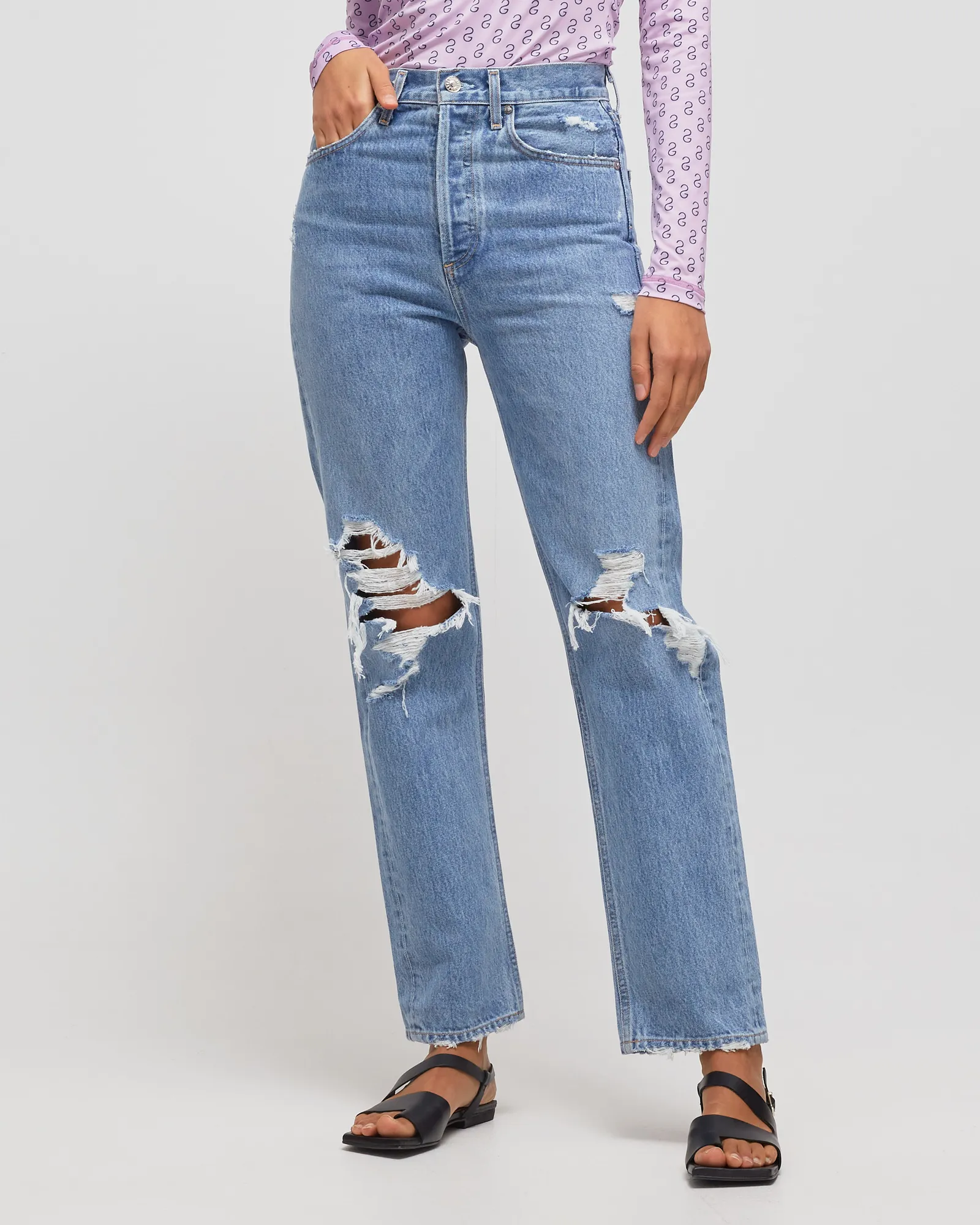 AGOLDE WMNS 90's jean in fall out