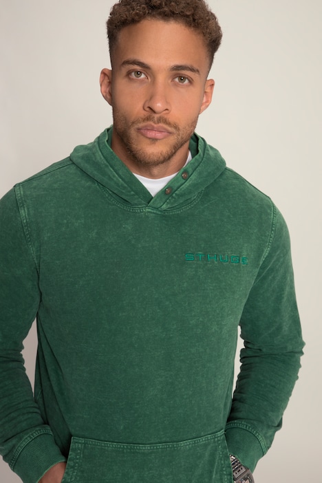 STHUGE Hoodie, Vintage Look, Kapuze, Rückenprint, bis 8 XL
