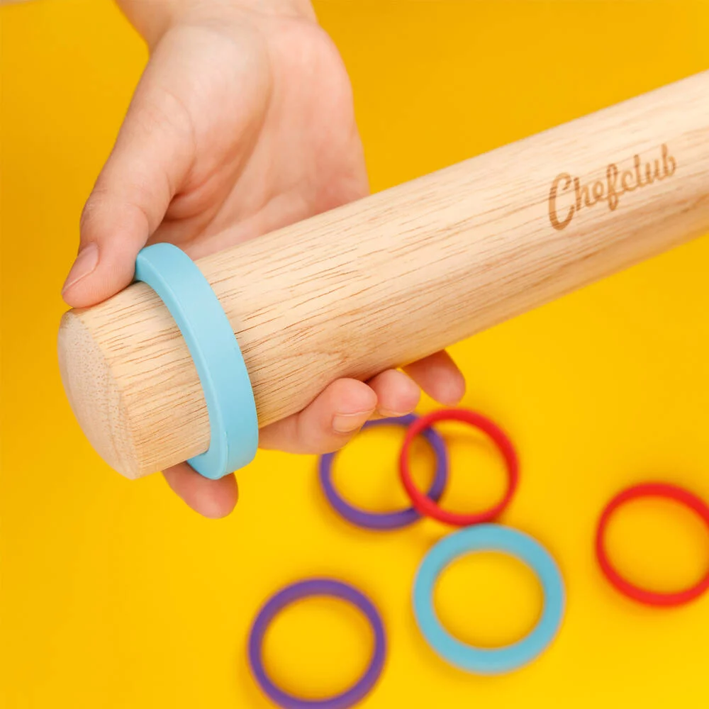 CHEFCLUB KIDS - ROULEAU A PATISSERIE AVEC ANNEAUX AJUSTABLES