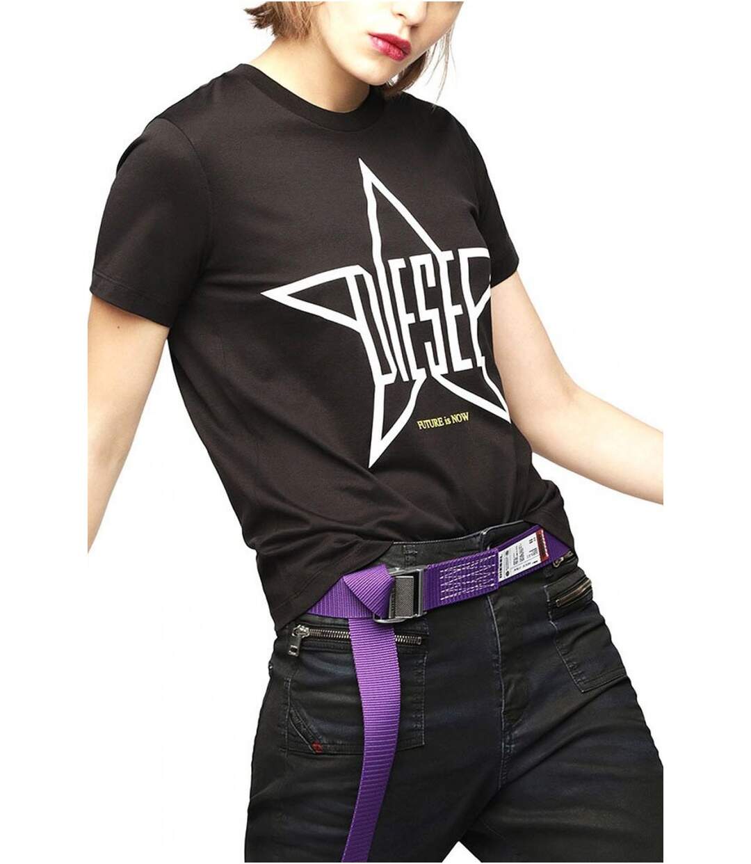 Tee shirt à gros logo étoile  -  Diesel - Femme