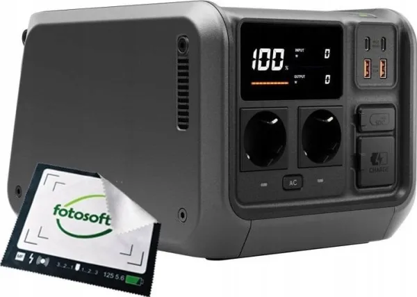 DJI Power 500, Lithium jern fosfat (LiFePO4), Vekselstrøm, Solar, 512 Wh, 1000 W, 240 W, 9 - 27 V