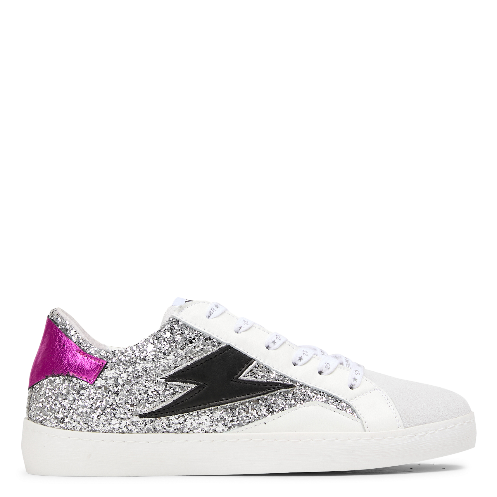 LARRY - Baskets basses en sequins | Argent