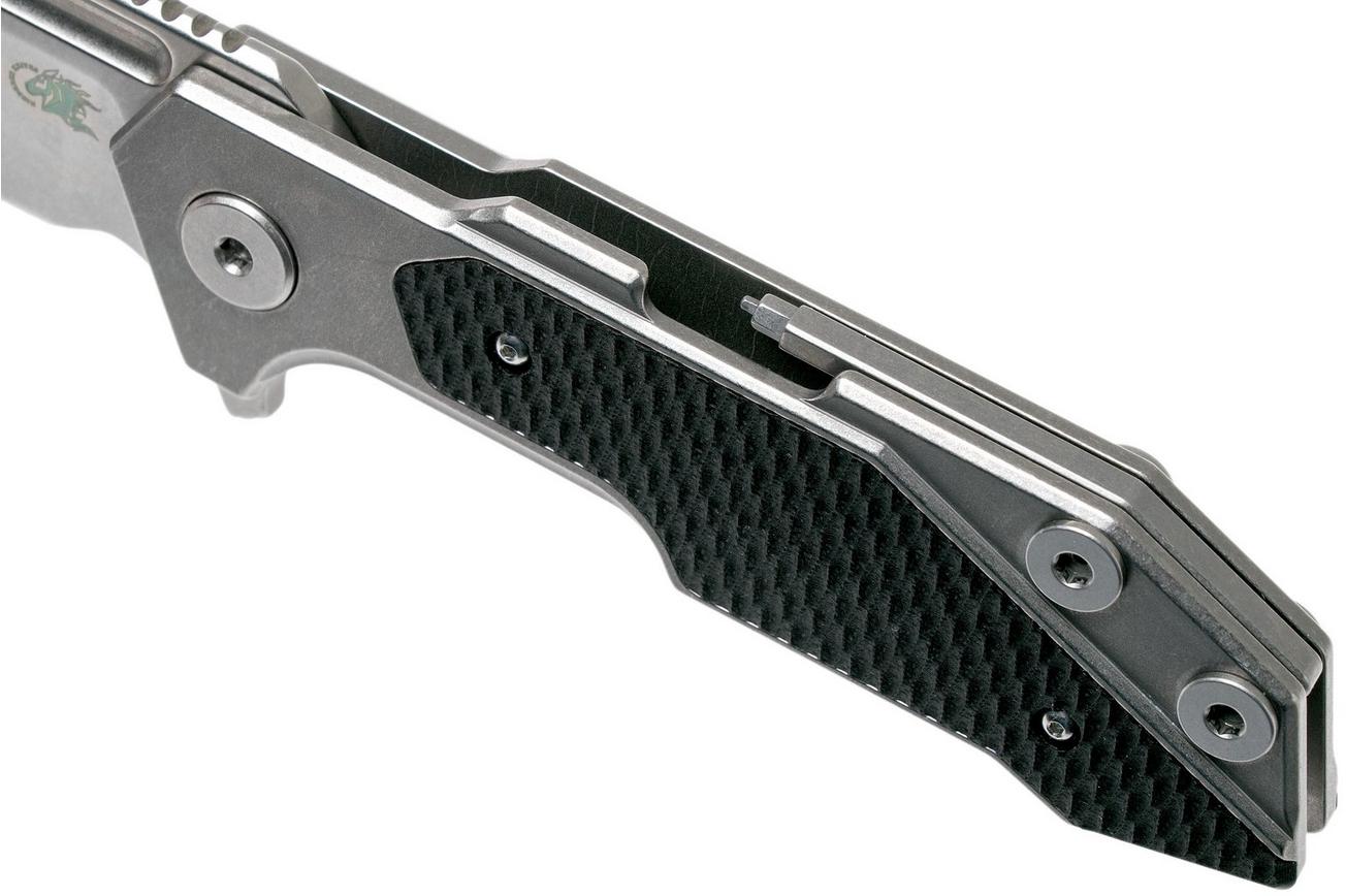 Rick Hinderer Fulltrack Spearpoint 20CV Black G10 zakmes