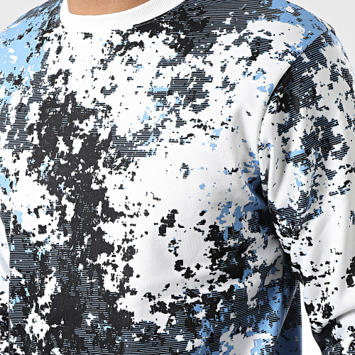 Sweat Crewneck SH-68 Blanc Bleu Clair
