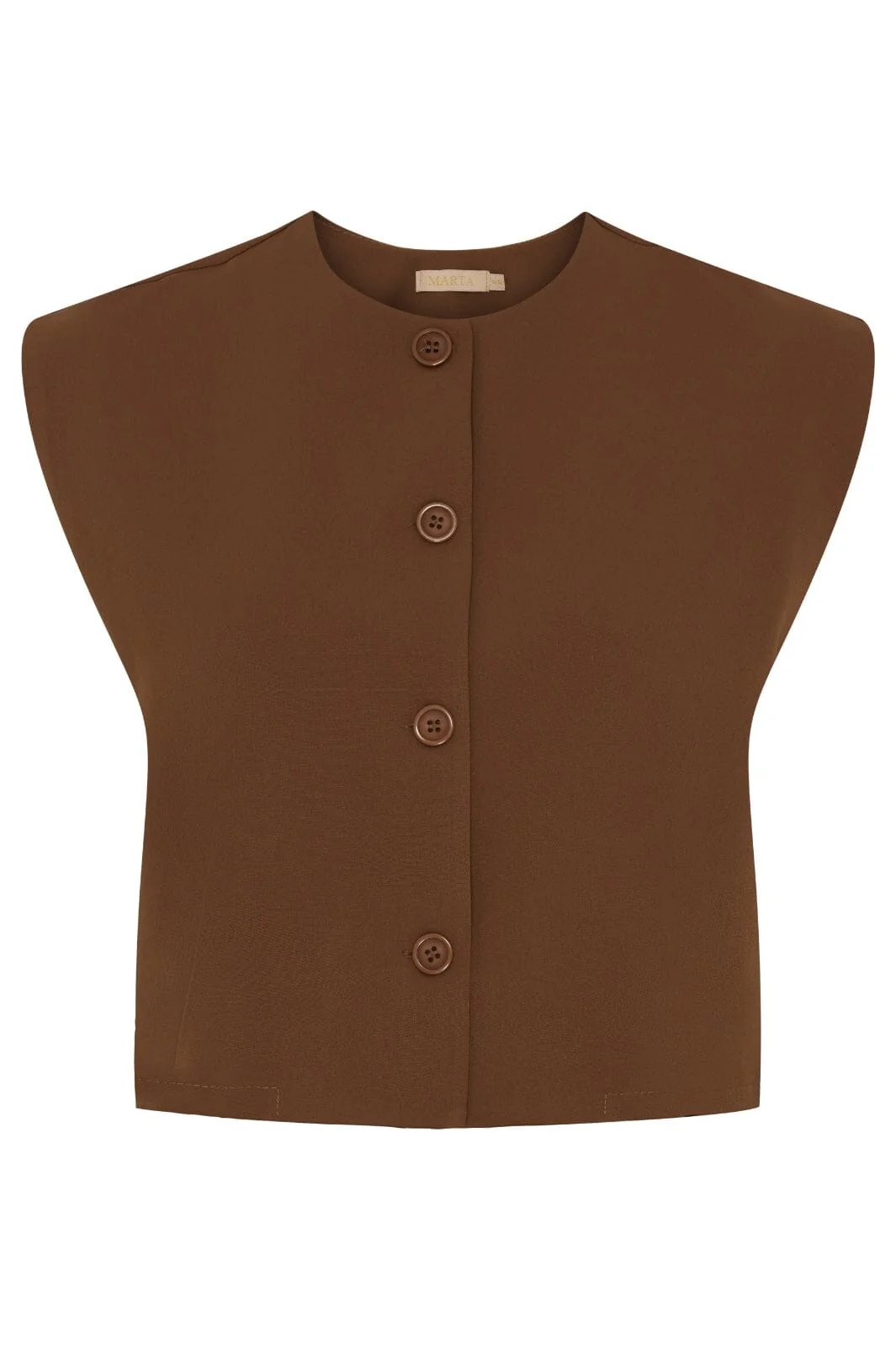 Marta Du Chateau Mdcsmilla Vest dark brown