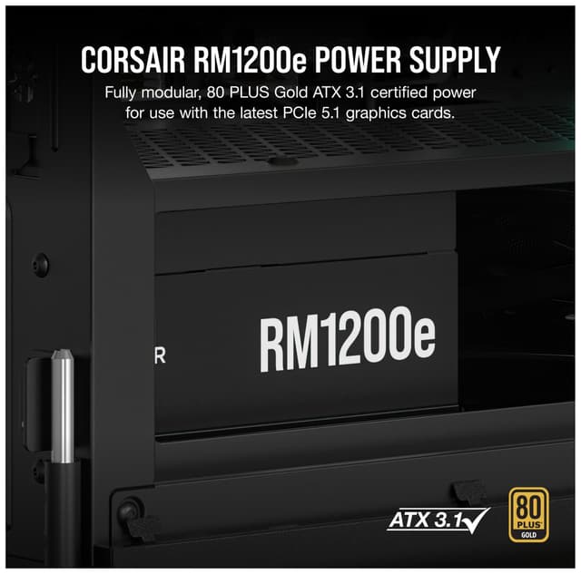 Corsair RM1200e ATX strømforsyning