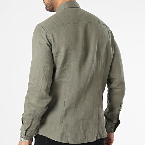 Chemise Manches Longues Vert Kaki