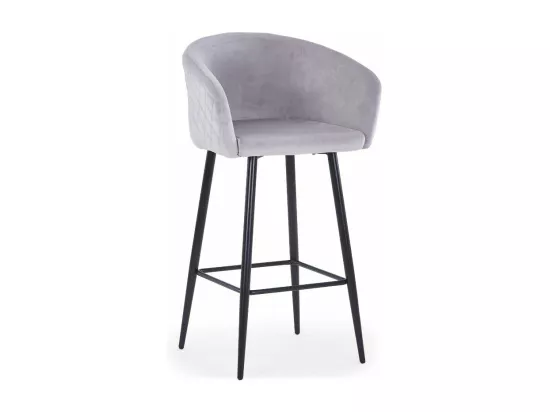Chaise de Bar en Velours 