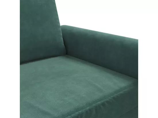 Canapé à 3 places Vert foncé 180 cm Velours