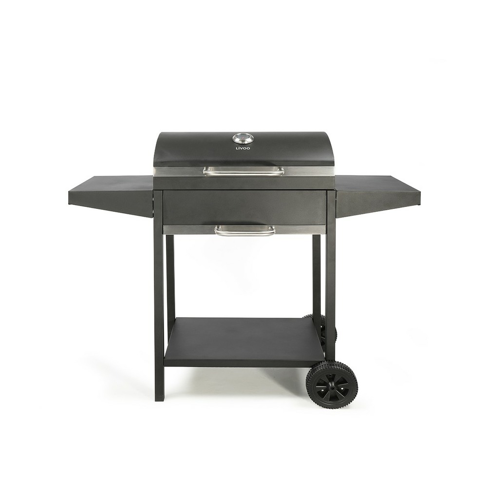 Barbecue à charbon avec desserte