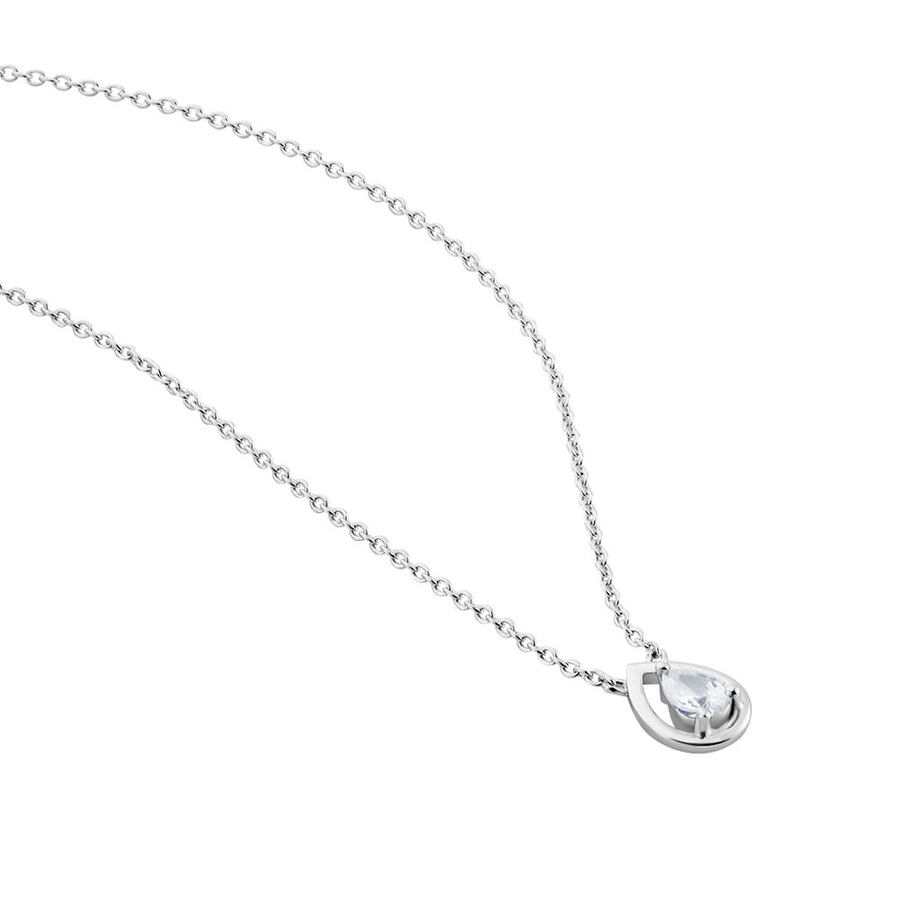 Collier Argent Temusio Oxydes De Zirconium