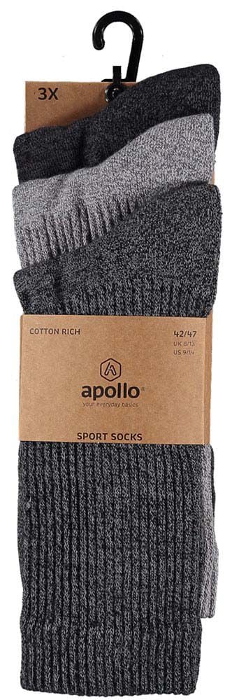 Apollo - Sportsokken - Zwart - 36-41