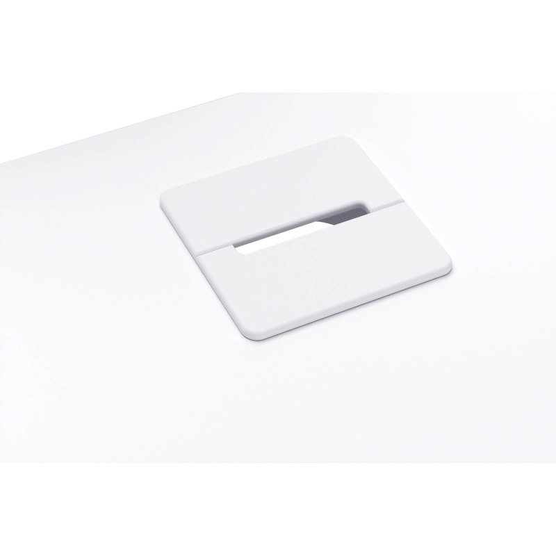Obturateur passe-câbles carré diamètre 80 mm - lot de 2