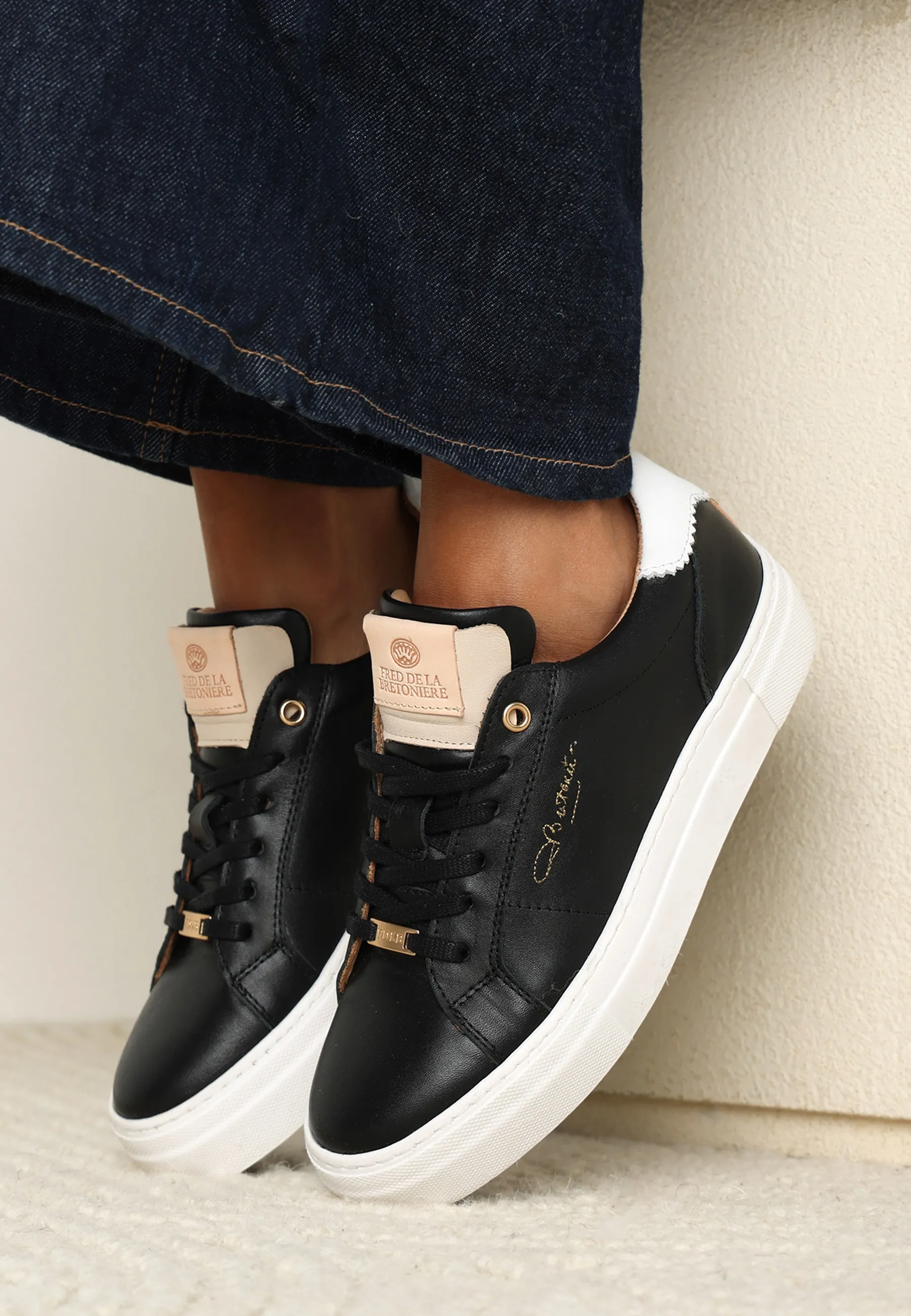 STORM ISA Sneaker leather Black