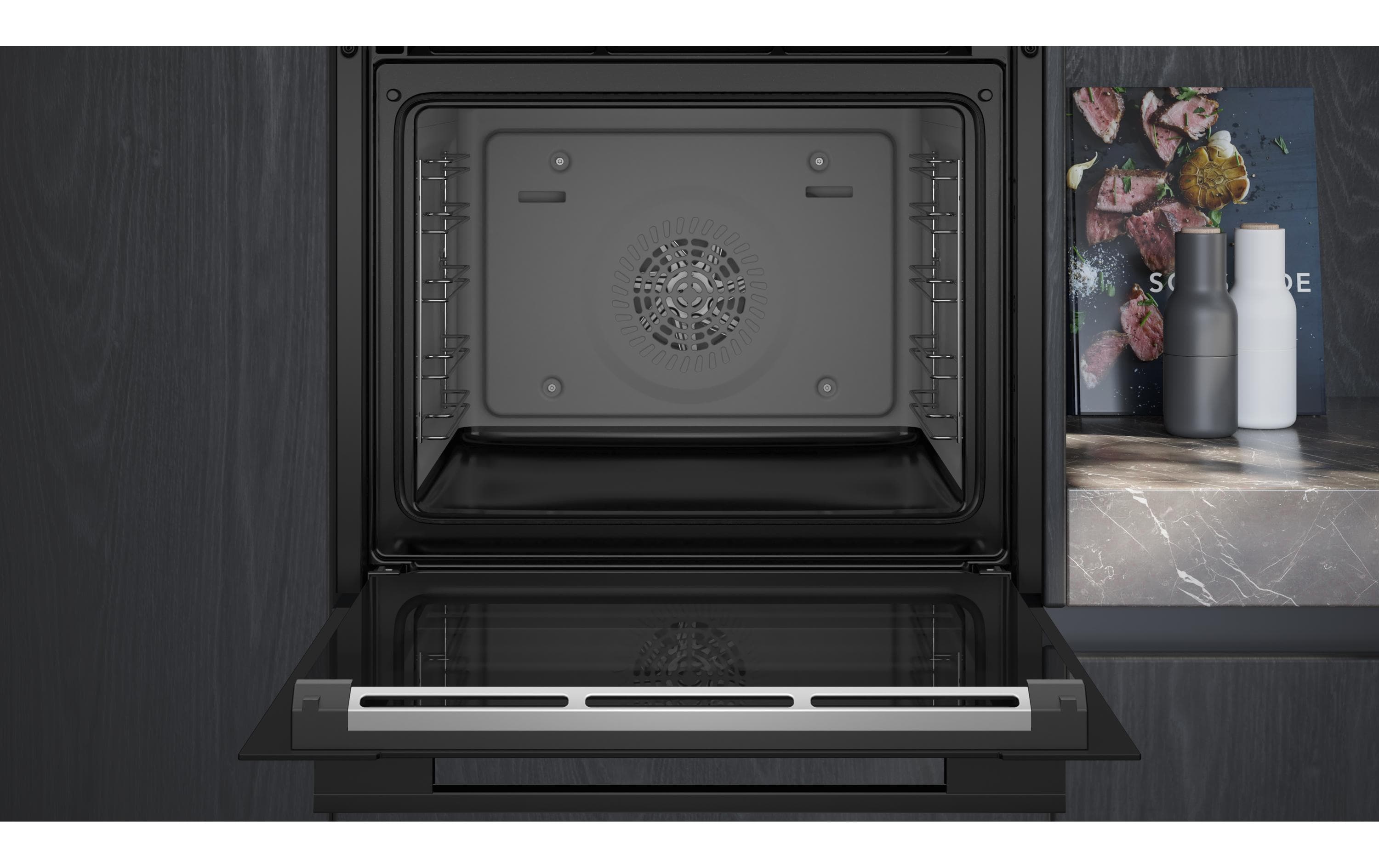 Einbaubackofen HB754G1B1C Schwarz A+<br>Einbauherd