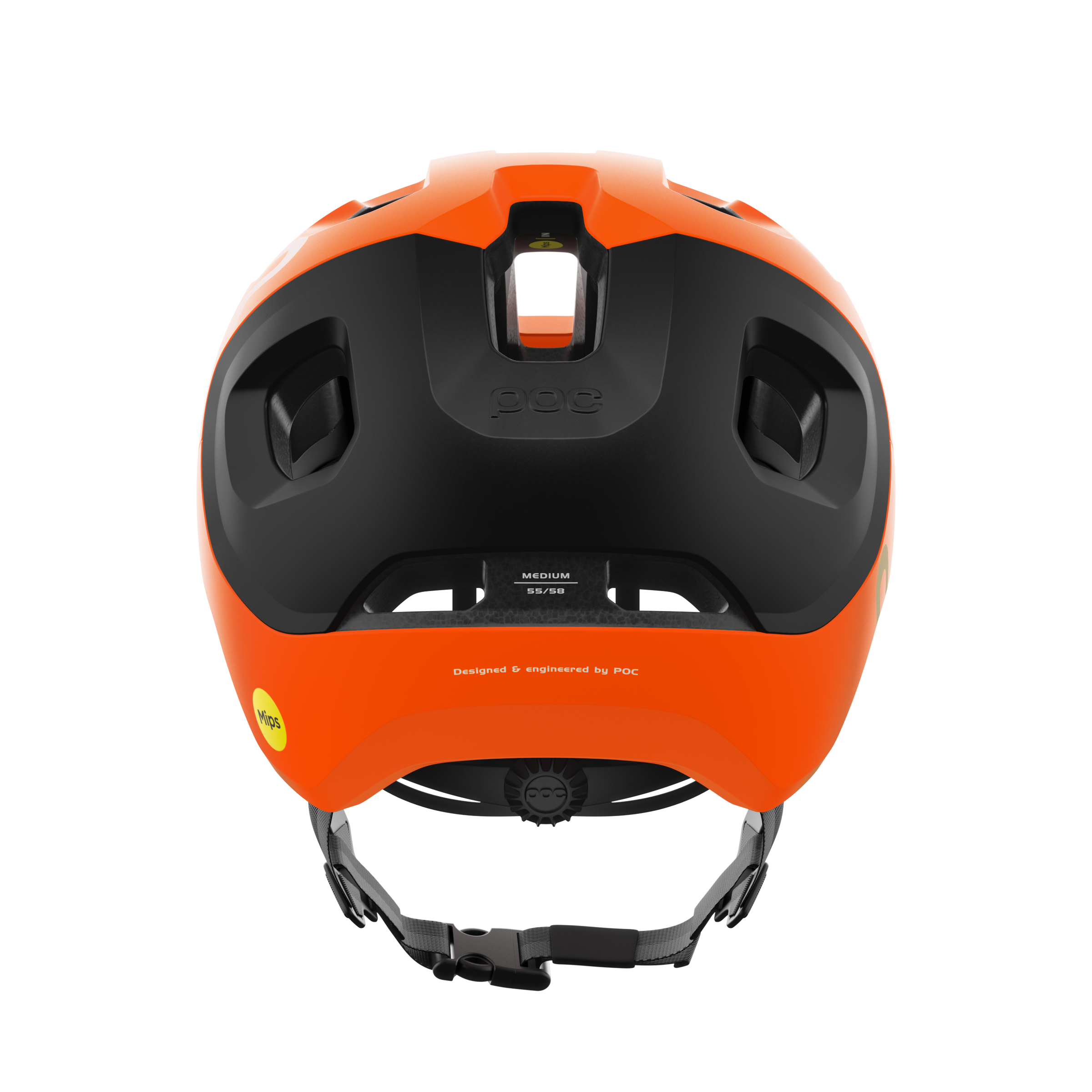 POC Axion MiPS Fluorescent Orange AVIP/Uranium Black Matt