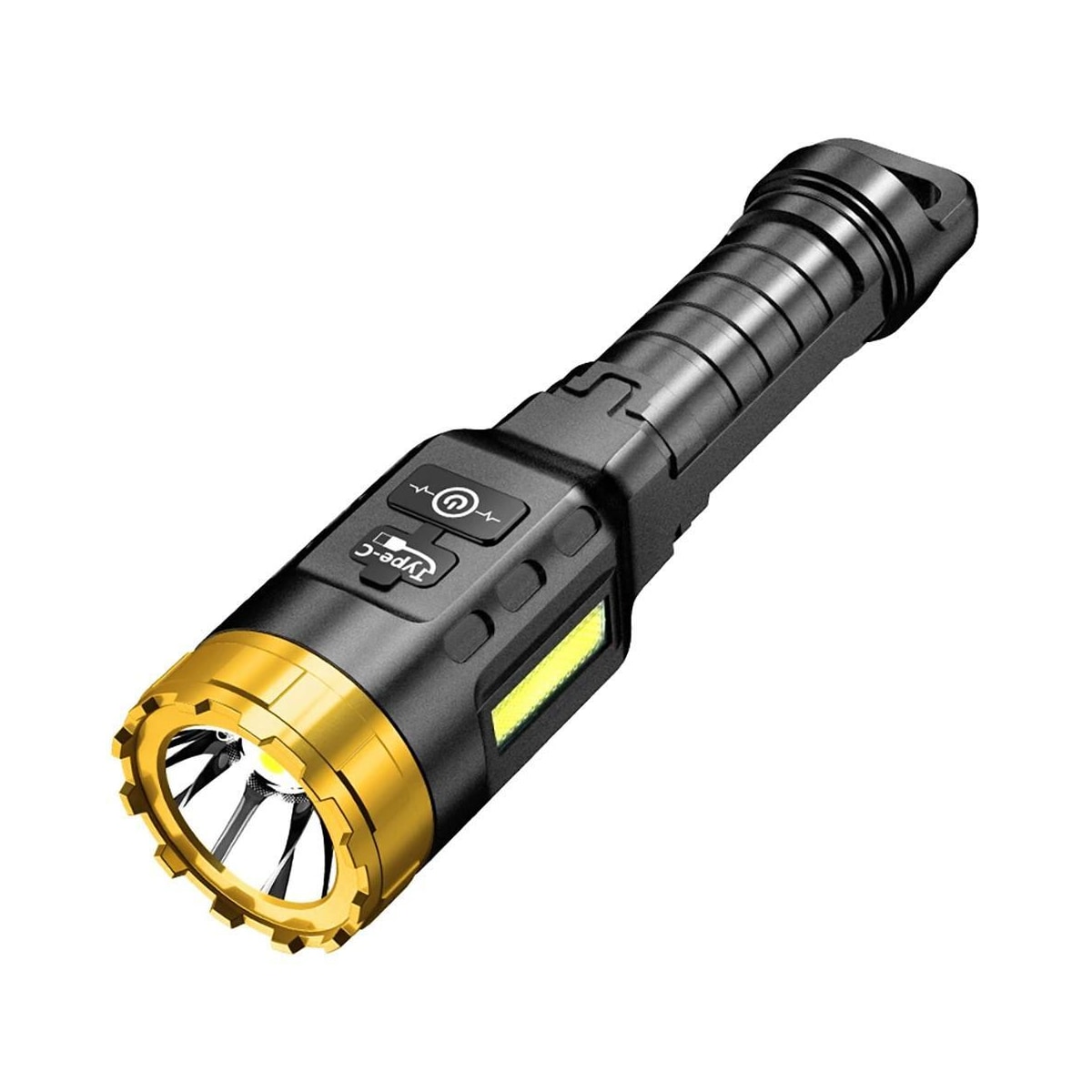 Kraftig LED-lommelykt for camping