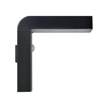 Eglo solar wandlamp Baracconi met bewegingssensor zwart
