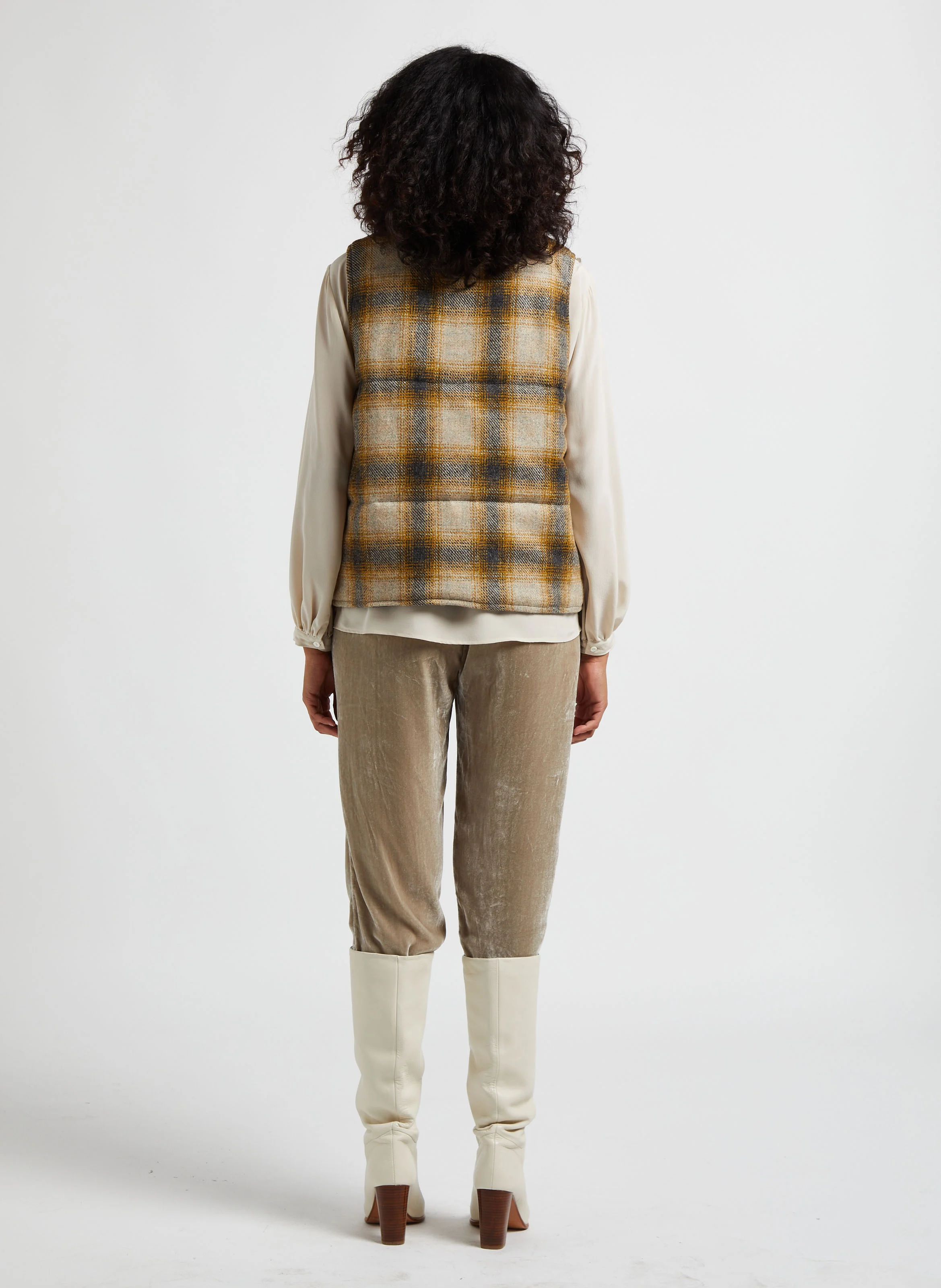 TERRO - Pantalon droit en velours | Gris