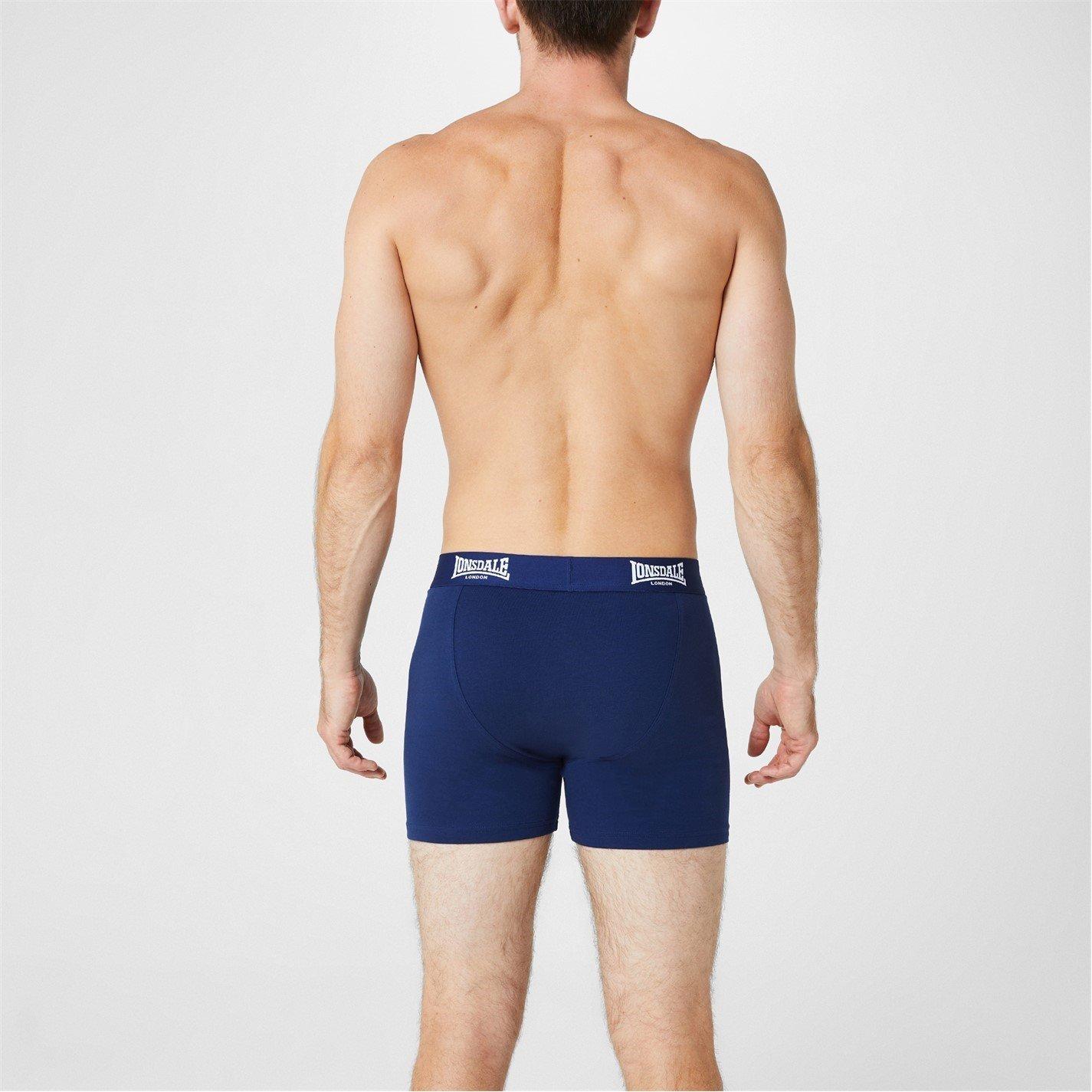 Lonsdale 2 Pack Boxers Mens