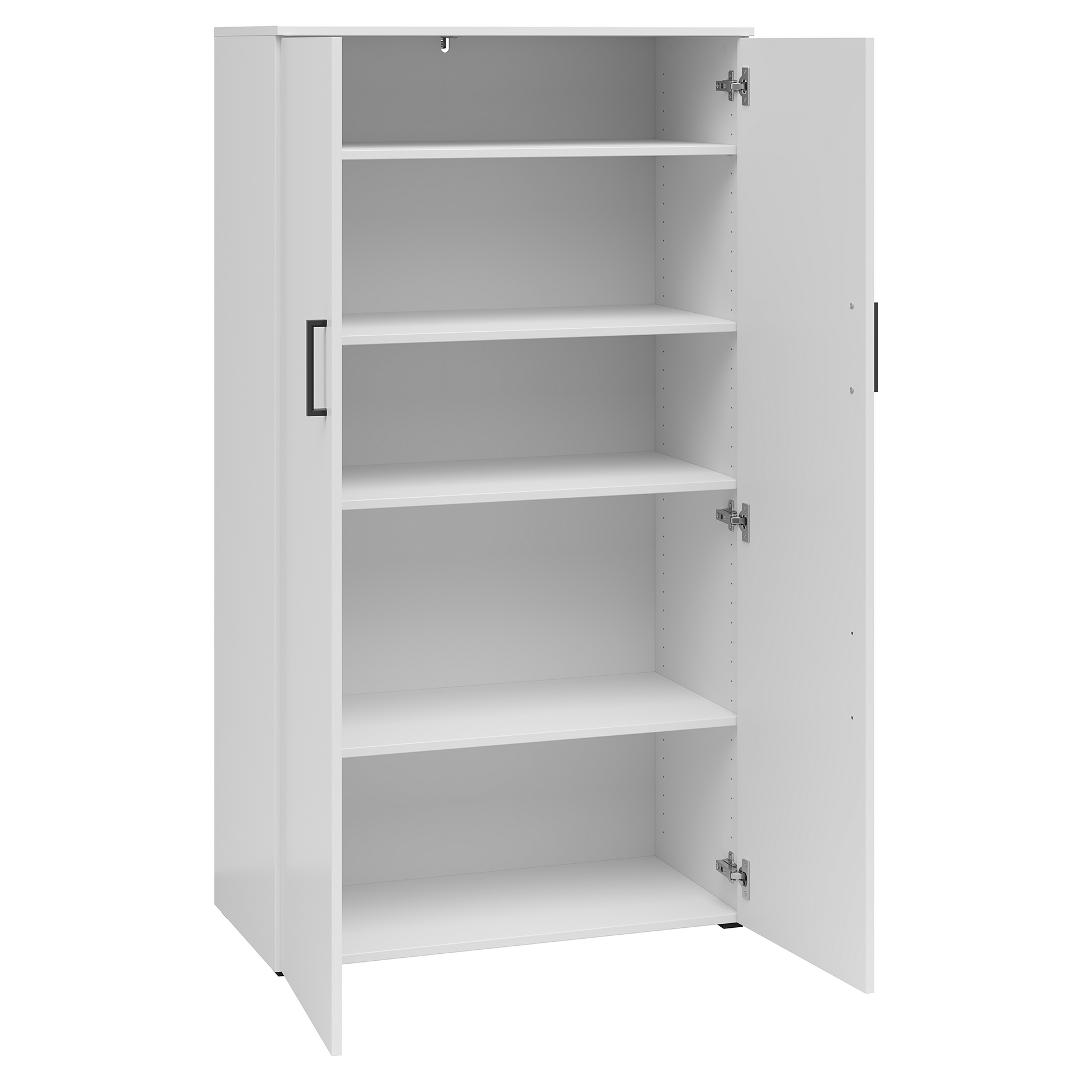 Hochkommode - weiß - 147 cm hoch