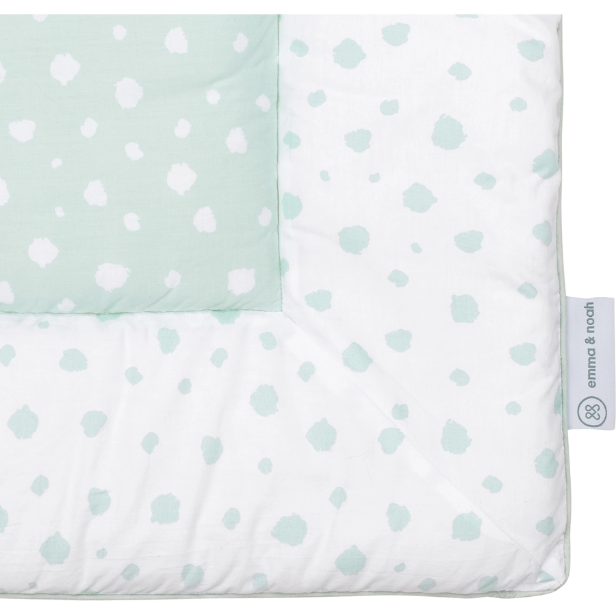 emma & noah Krabbeldecke Punkte mint 120 x 120 cm