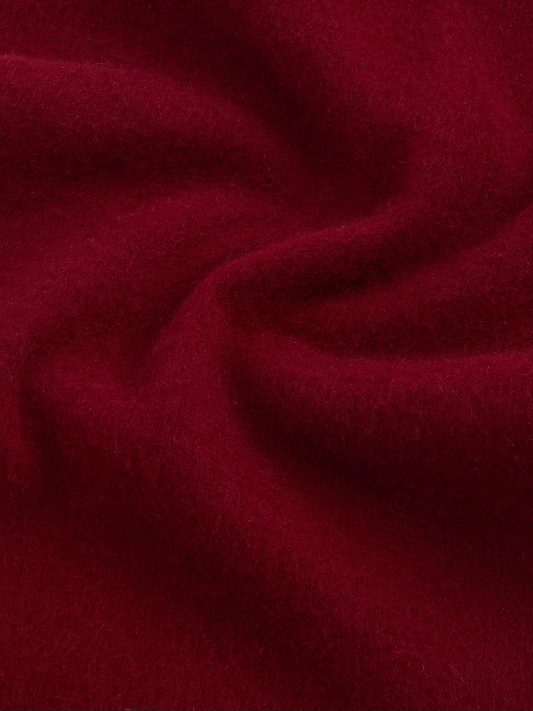 Rood - Barbour® effen lamswollen sjaal