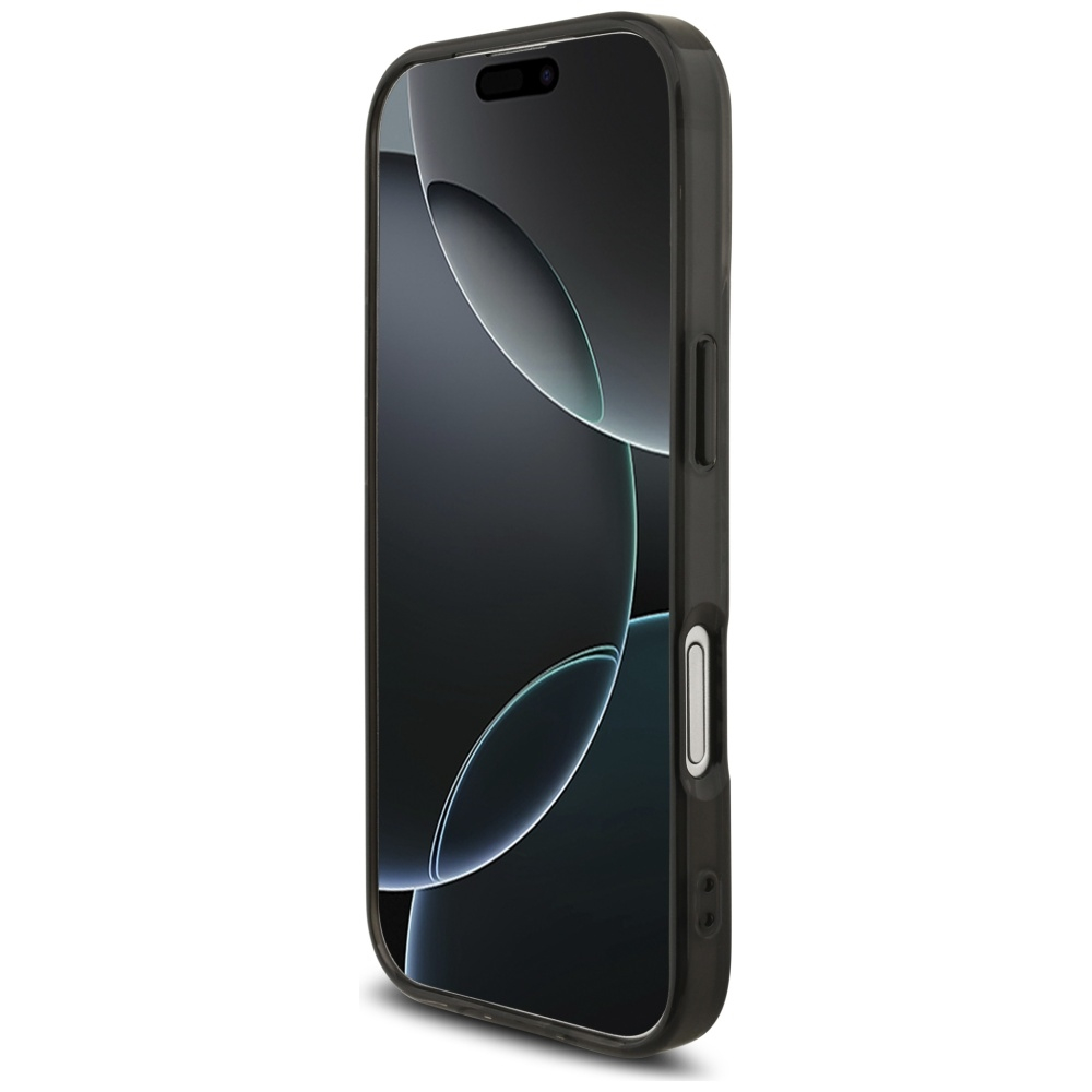 iPhone 17 MagSafe Leder Hardcase Hülle Double Layer (AMHMP17S24HRDKR) - Schwarz