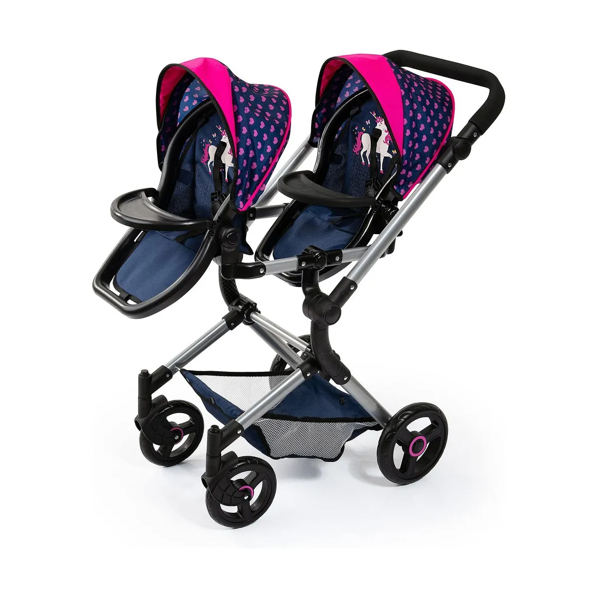 Reig Poussette pour poupées Bleu Twin