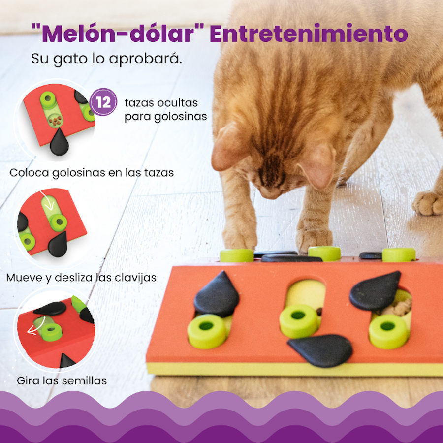 Brinquedo de Inteligência para Gatos Outward Hound Catstages Nina Ottosson Puzzle & Play Melon Madness