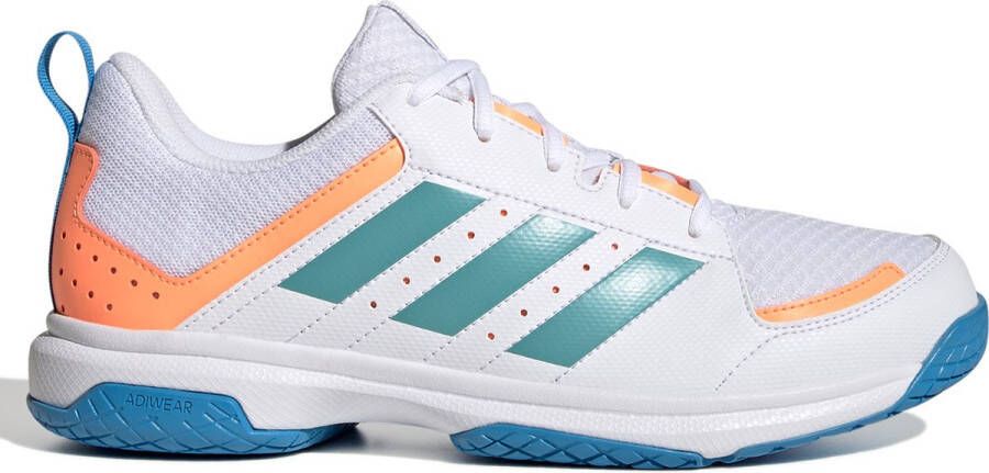 Adidas Performance Ligra 7 zaalsportschoenen wit oranje blauw groen