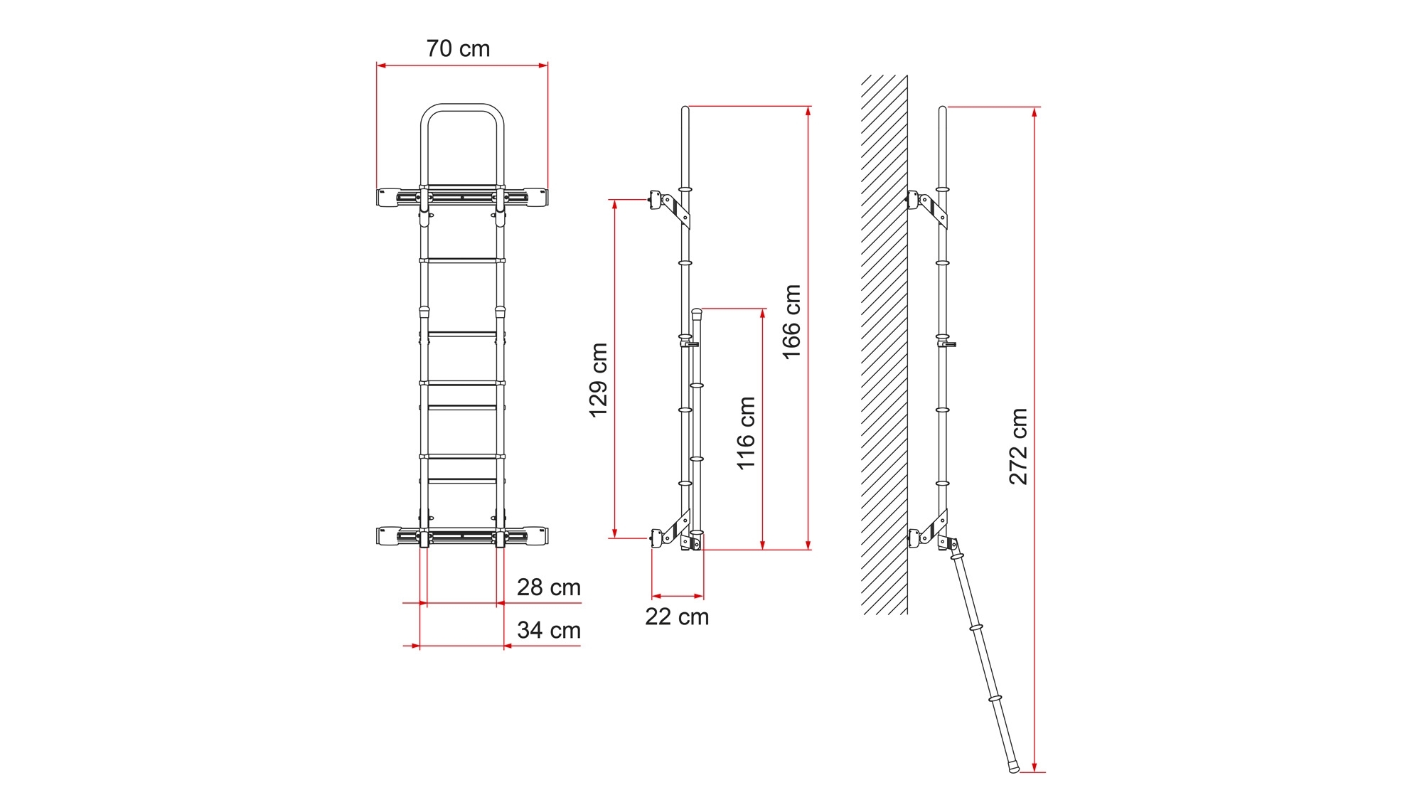 Befestigungsprofil Kit Bars Deluxe DJ Transit ab 2014 - Silber