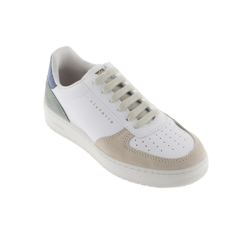 Zapatillas De Efecto Piel Victoria Madrid Con Logotipo Retro Y Puntera Perforada