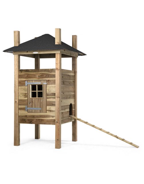 Voldux Hooiberg Fem - Kippenhok - 125x125x225 cm Naturel