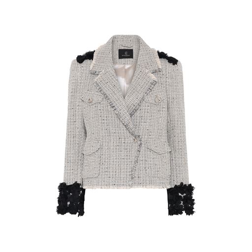 Bruuns Bazaar Fumewort Zohie Blazer, Grey Check, 40