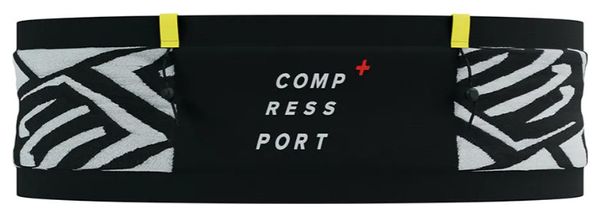 Ceinture Compressport Free Belt Pro Noir/Blanc Print