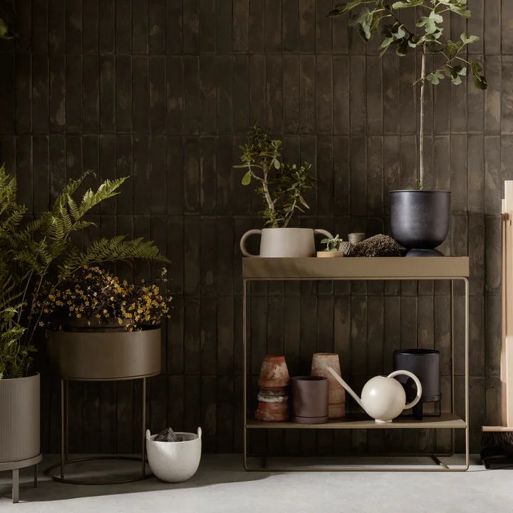 Ferm Living - Plant Box mit 2 Ebenen, schwarz