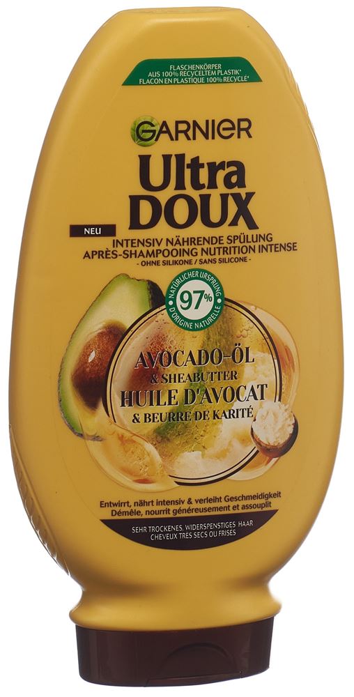 ULTRA DOUX Spülung Intensiv Nährend mit Avocadoöl & Sheabutter Fl 250 ml