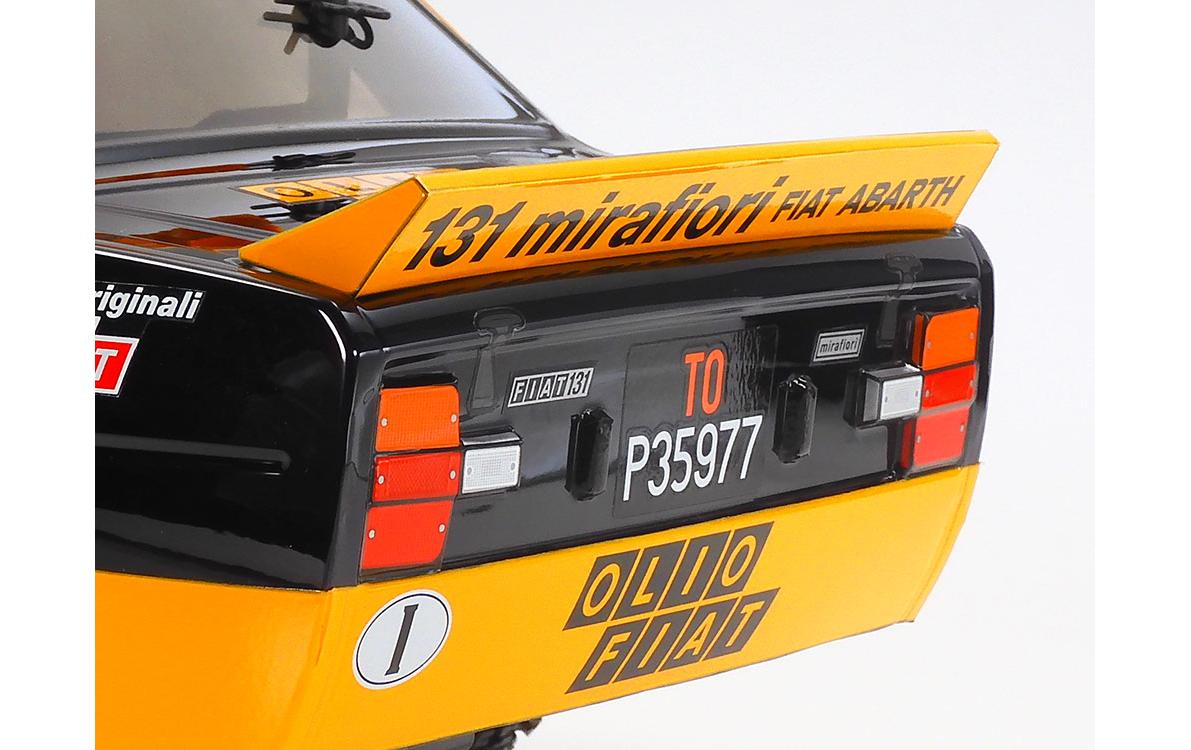 Rally Fiat 131 Abarth Olio MF-01X Bausatz, 1:10<br>Rally Modell auf Tamiya MF-01X Chassis mit Allradantrieb