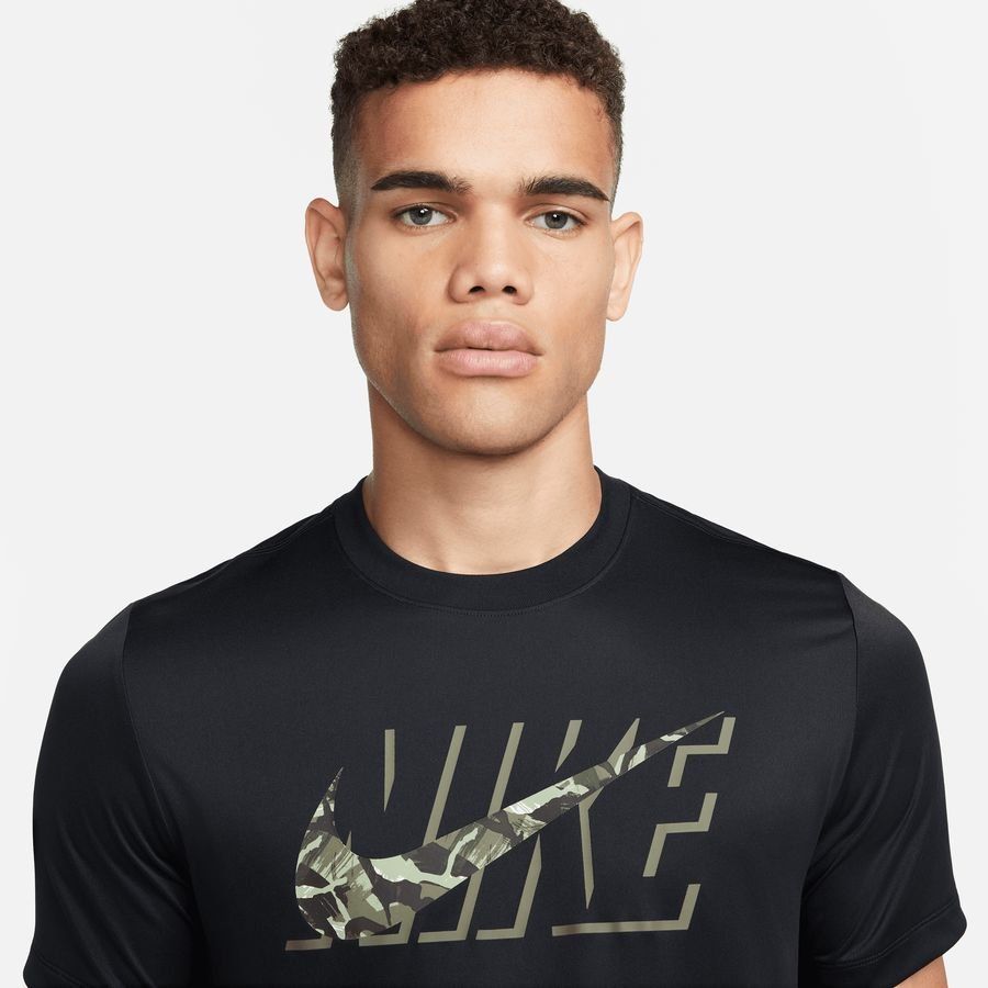 Nike T-shirt d'Entraînement Dri-FIT Fitness - Noir