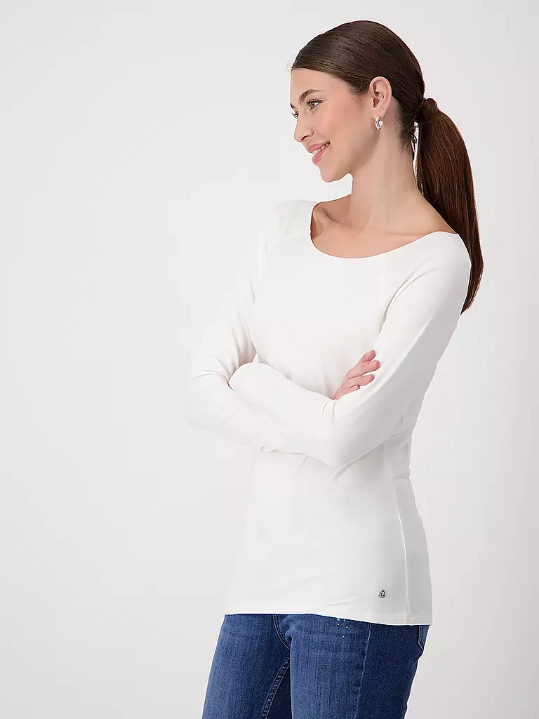 MONARI Langarmshirt creme