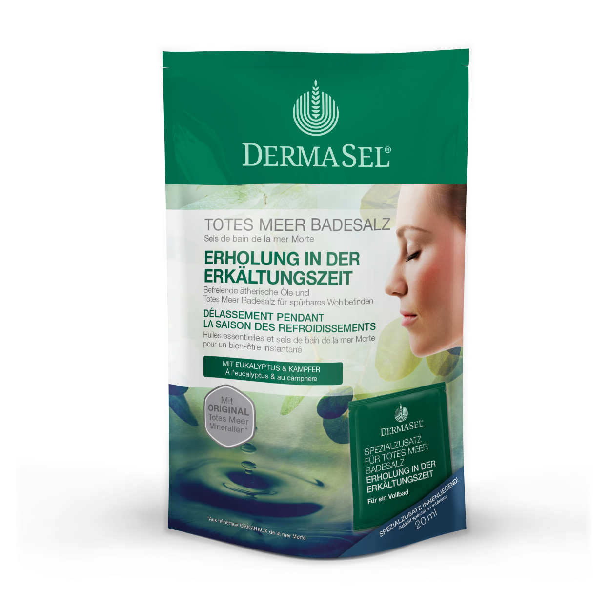 Dermasel Badesalz Erkältungszeit  20ml 400 g