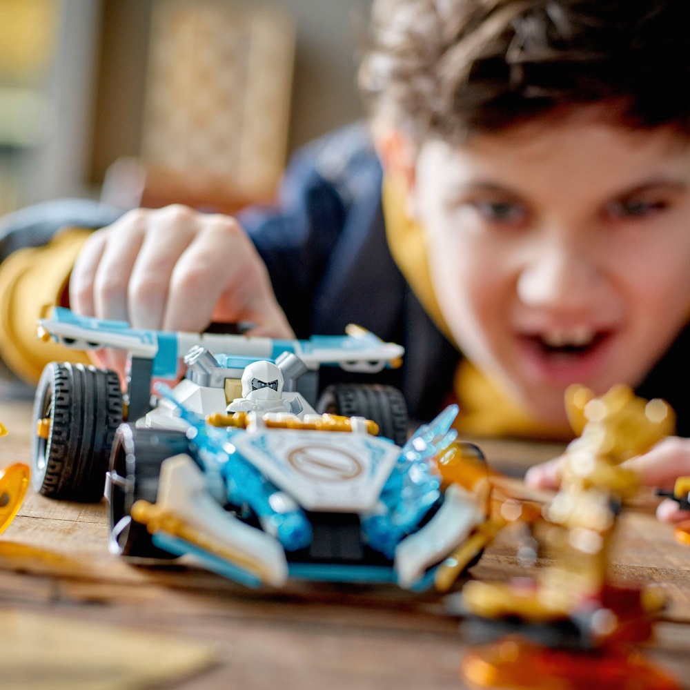 LEGO NINJAGO 71791 Zanes Drachenkraft Spinjitzu Rennwagen Bauset