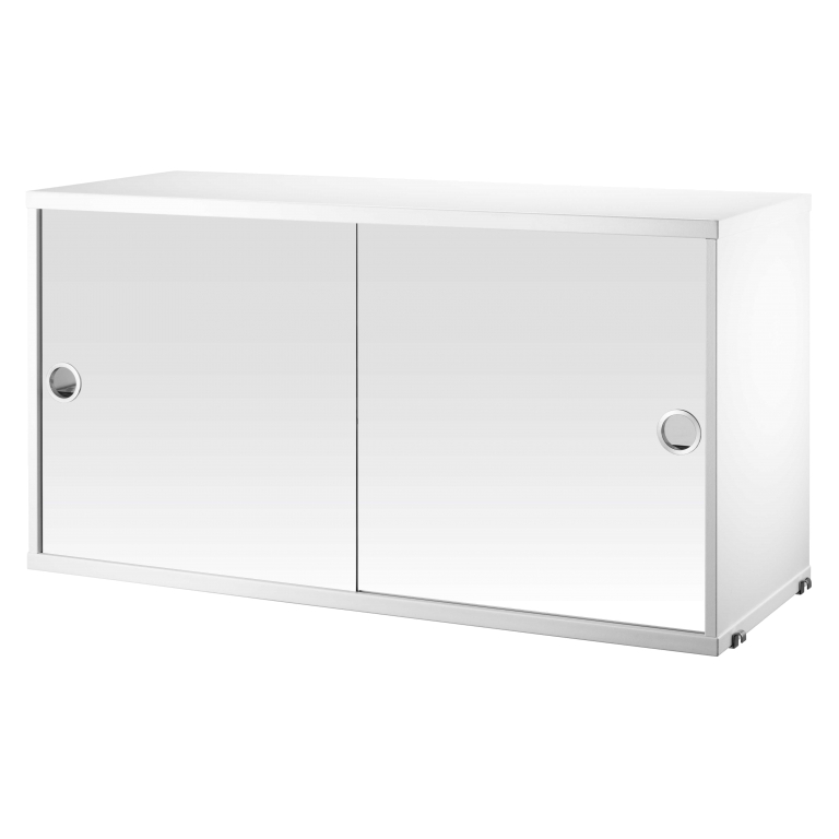 String Furniture Cabinet with mirror doors 78 x 20 x 37 cm wit