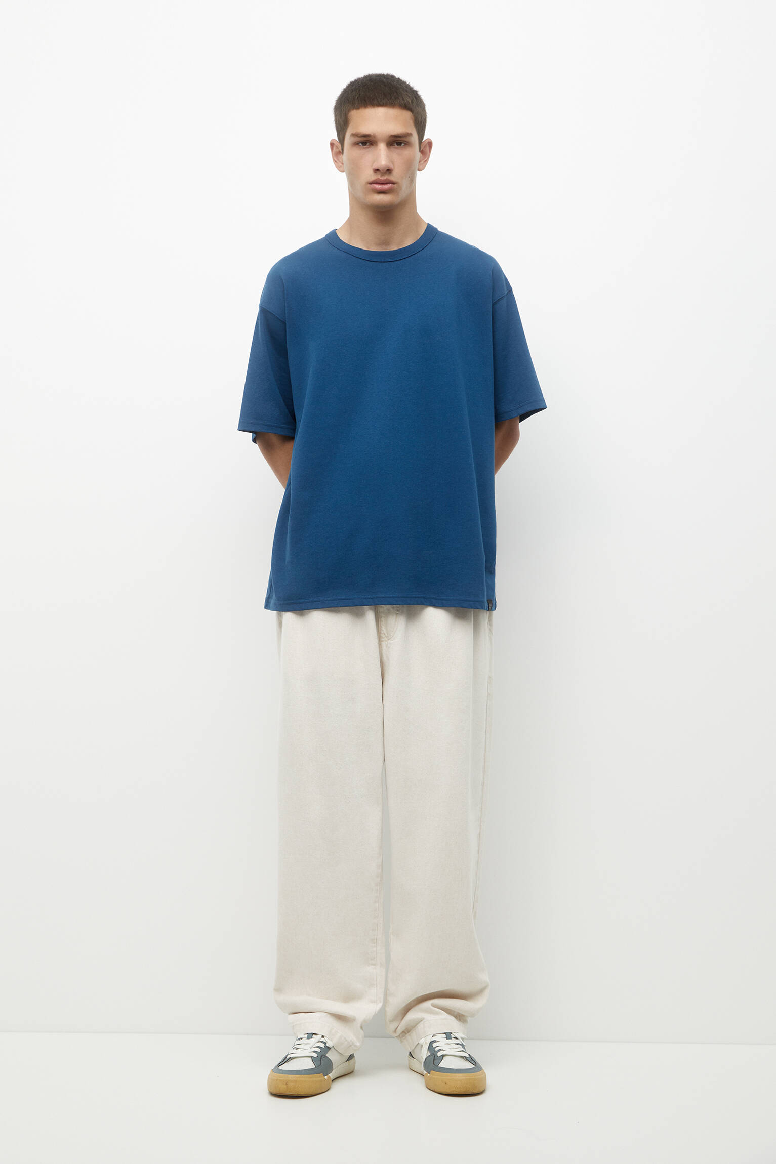Calça jogger rústica - branco off-white