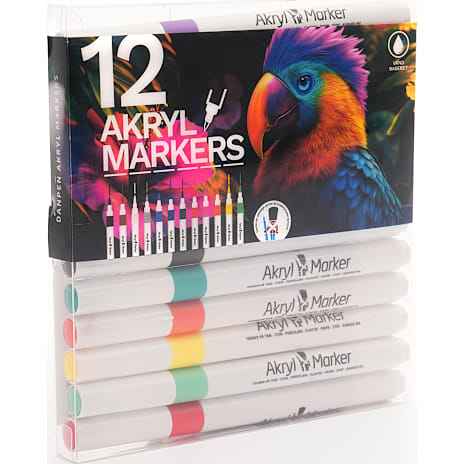 Danpen Akryl Markers 12-pak